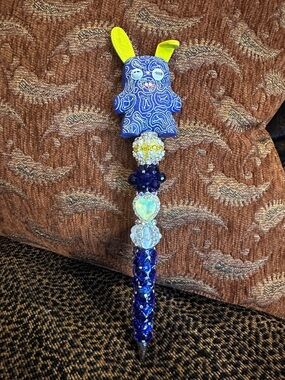 Funky and Fun Hand Crafted Pen with an Authentic Fuggler as the Focal